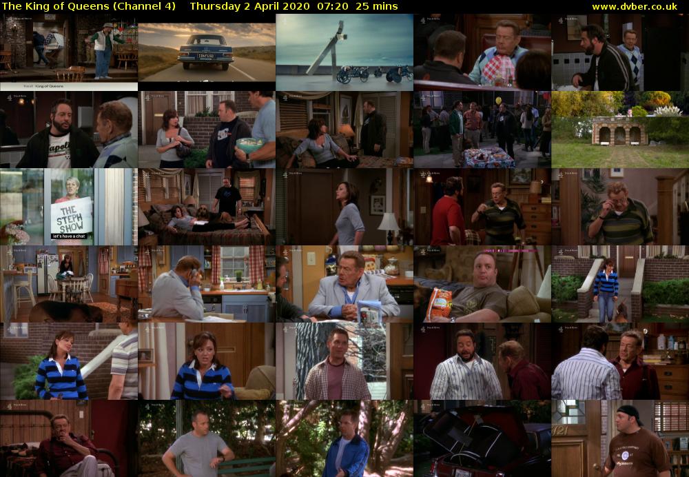 The King of Queens (Channel 4) Thursday 2 April 2020 07:20 - 07:45