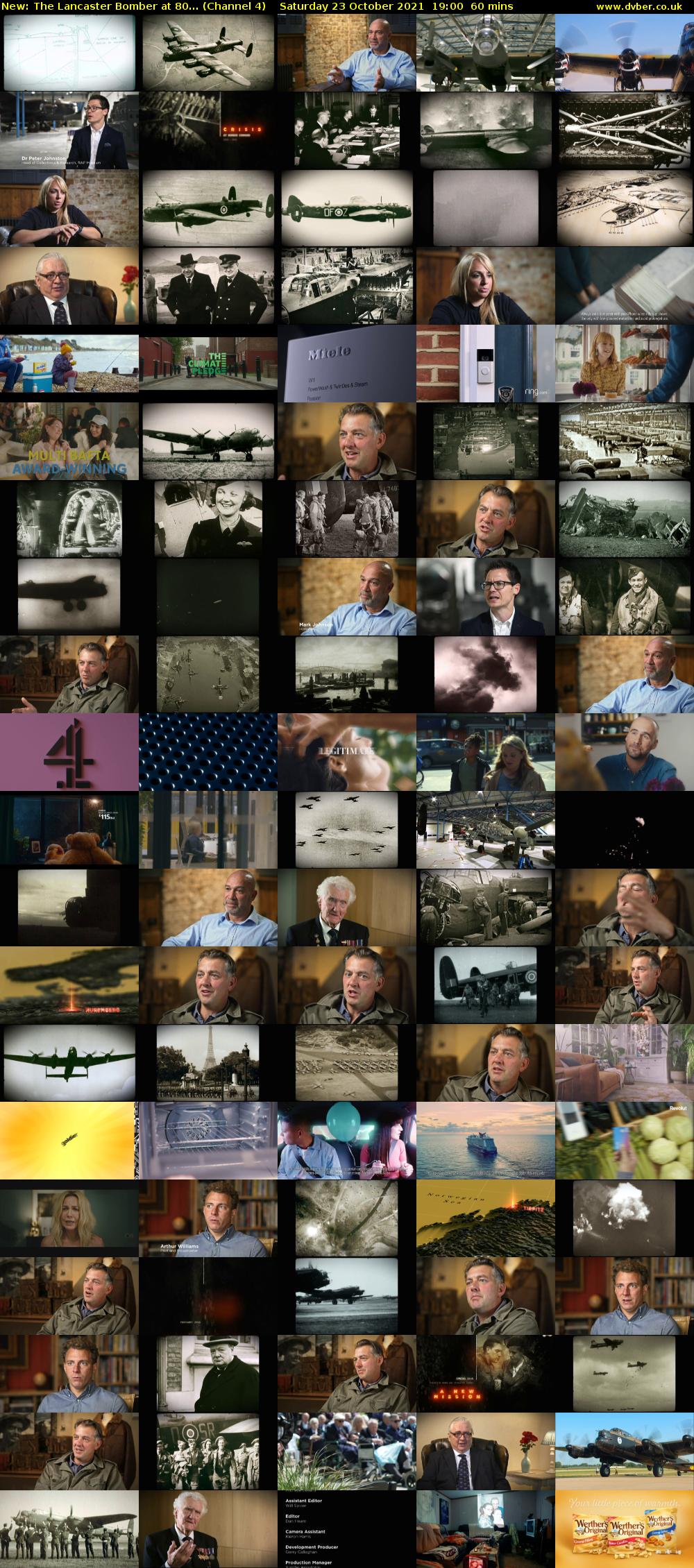 The Lancaster Bomber at 80... (Channel 4) Saturday 23 October 2021 19:00 - 20:00