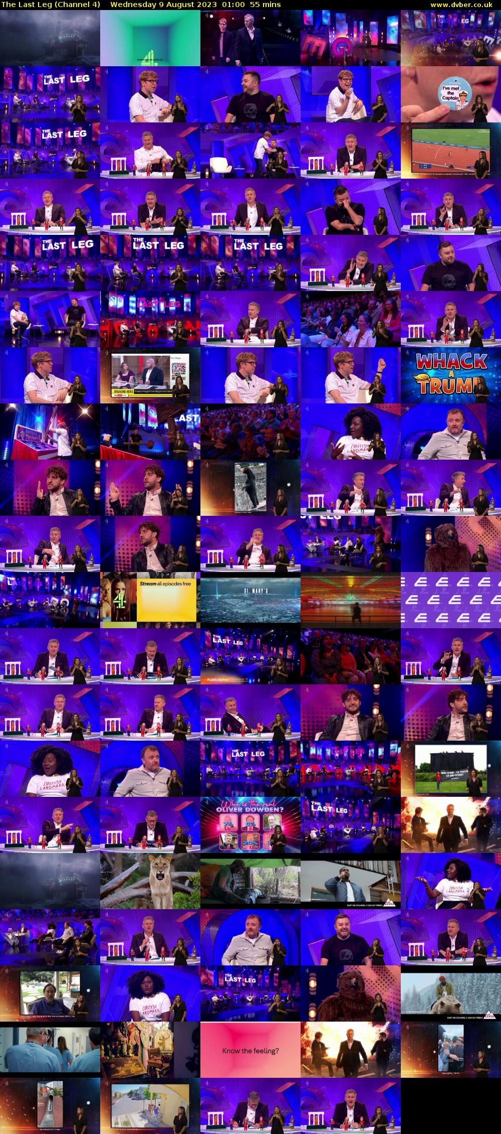 The Last Leg (Channel 4) Wednesday 9 August 2023 01:00 - 01:55