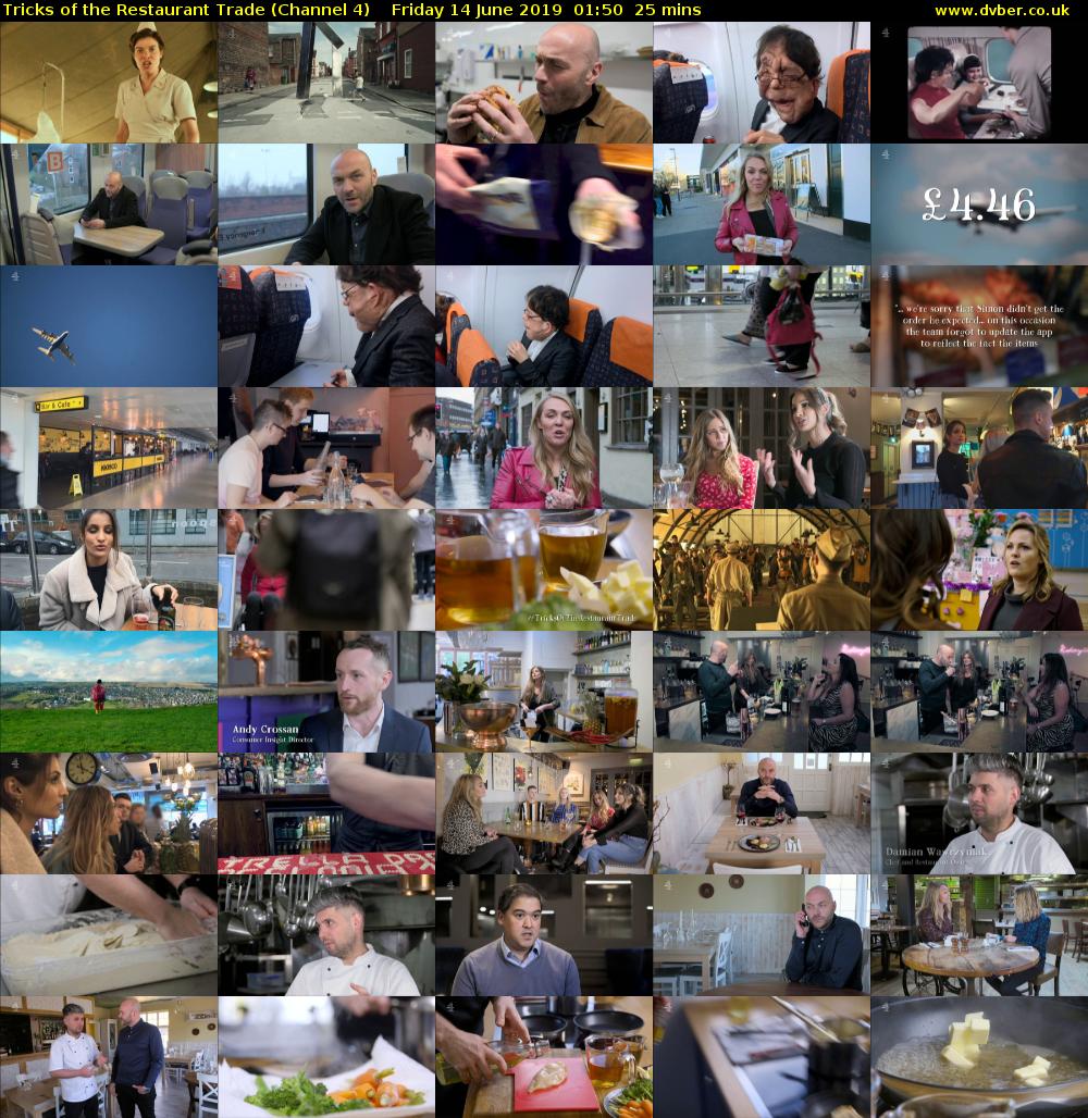Tricks of the Restaurant Trade (Channel 4) Friday 14 June 2019 01:50 - 02:15