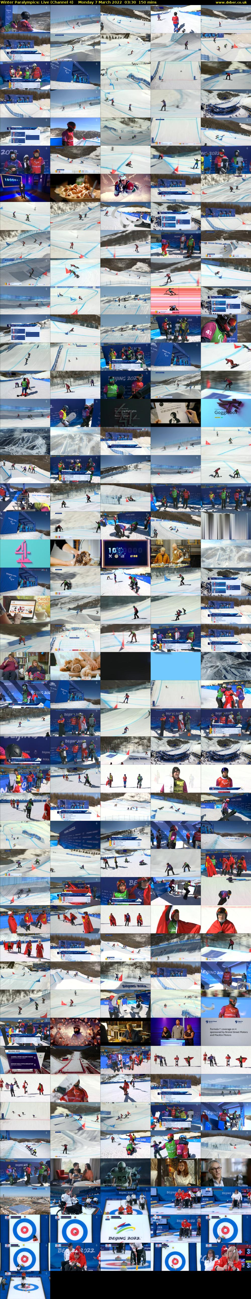 Winter Paralympics: Live (Channel 4) Monday 7 March 2022 03:30 - 06:00