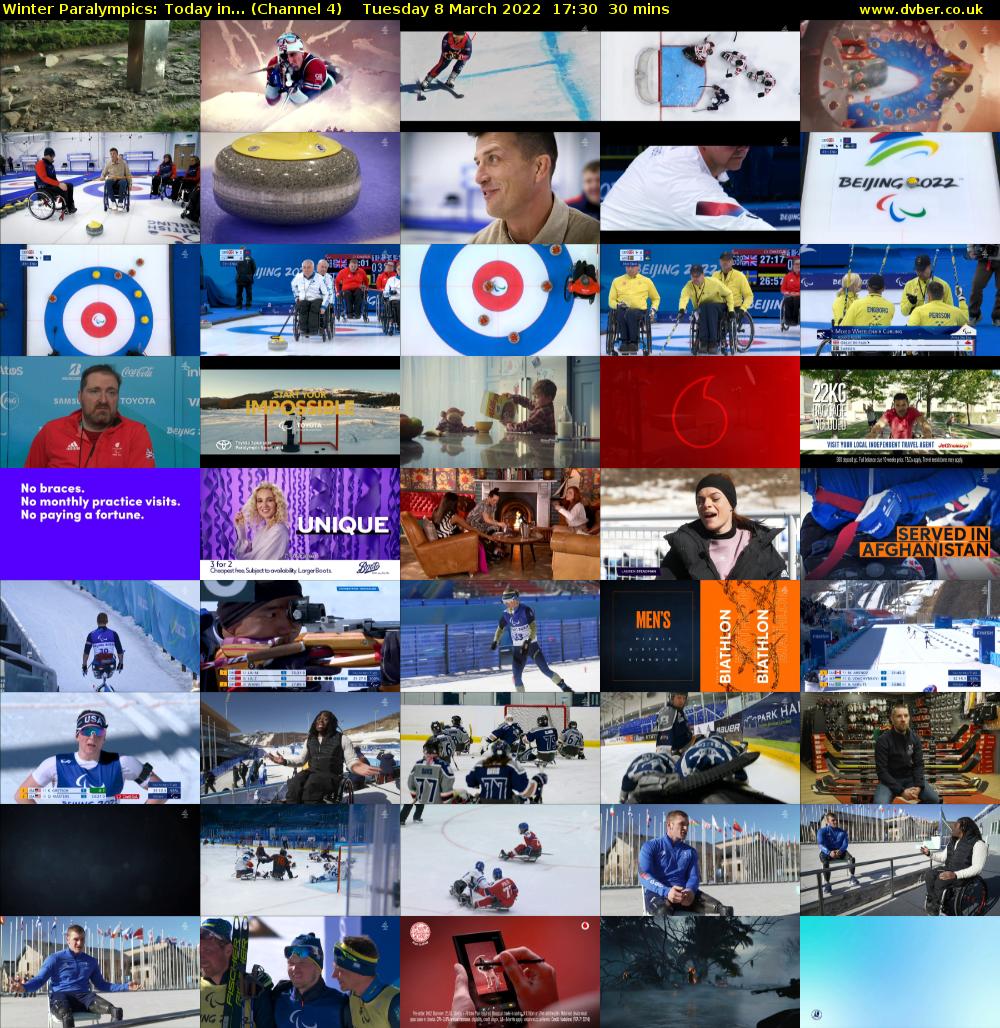 Winter Paralympics: Today in... (Channel 4) Tuesday 8 March 2022 17:30 - 18:00