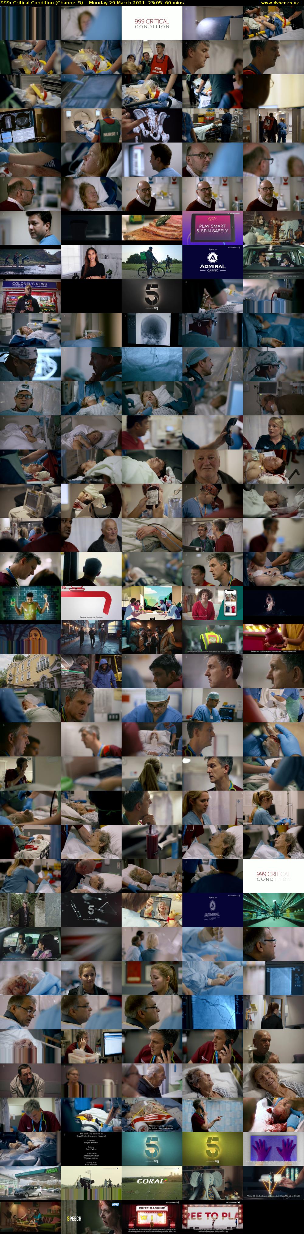 999: Critical Condition (Channel 5) Monday 29 March 2021 23:05 - 00:05