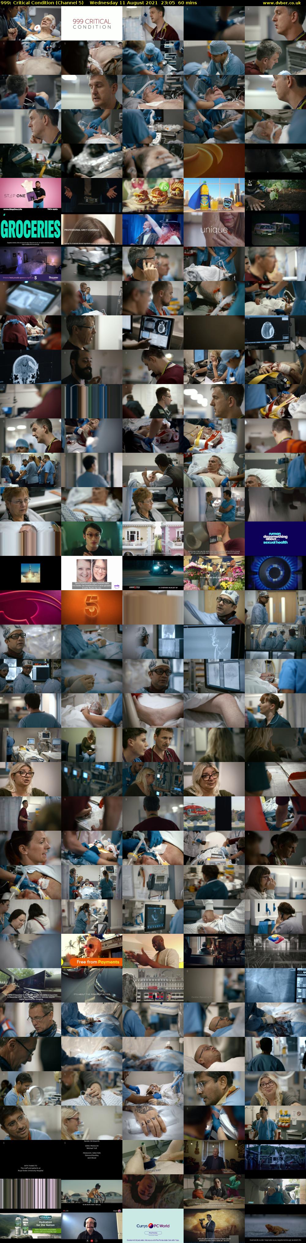 999: Critical Condition (Channel 5) Wednesday 11 August 2021 23:05 - 00:05