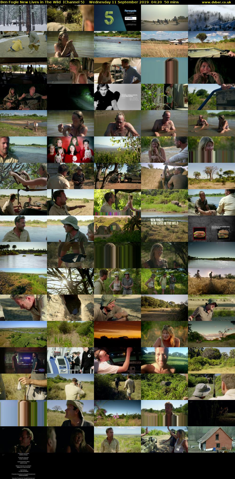 Ben Fogle New Lives in The Wild  (Channel 5) Wednesday 11 September 2019 04:20 - 05:10