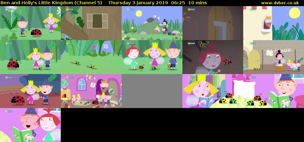 Ben and Holly's Little Kingdom (Channel 5) Thursday 3 January 2019 06:25 - 06:35