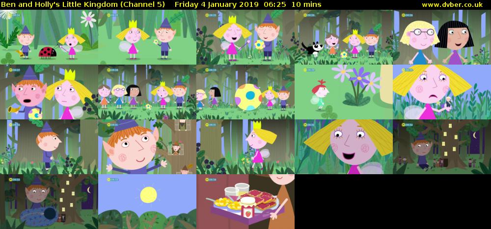 Ben and Holly's Little Kingdom (Channel 5) Friday 4 January 2019 06:25 - 06:35