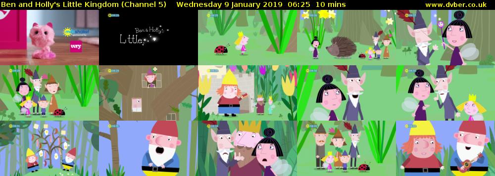 Ben and Holly's Little Kingdom (Channel 5) Wednesday 9 January 2019 06:25 - 06:35