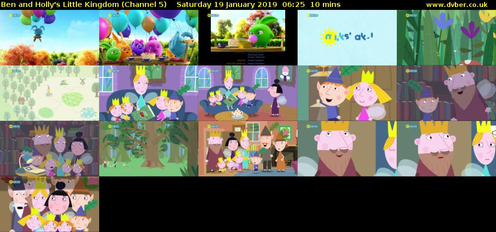 Ben and Holly's Little Kingdom (Channel 5) Saturday 19 January 2019 06:25 - 06:35