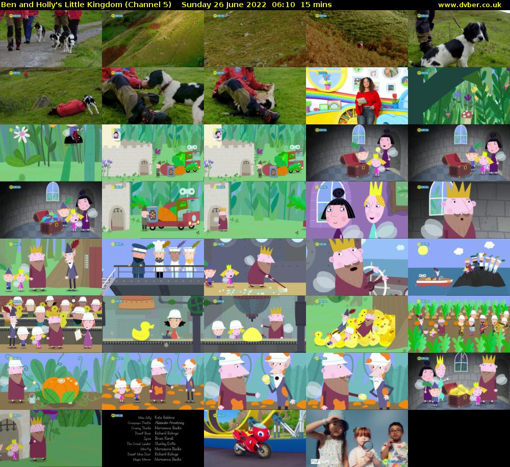 Ben and Holly's Little Kingdom (Channel 5) Sunday 26 June 2022 06:10 - 06:25