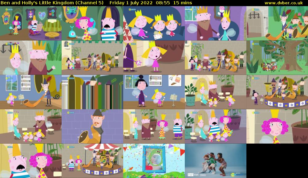 Ben and Holly's Little Kingdom (Channel 5) Friday 1 July 2022 08:55 - 09:10