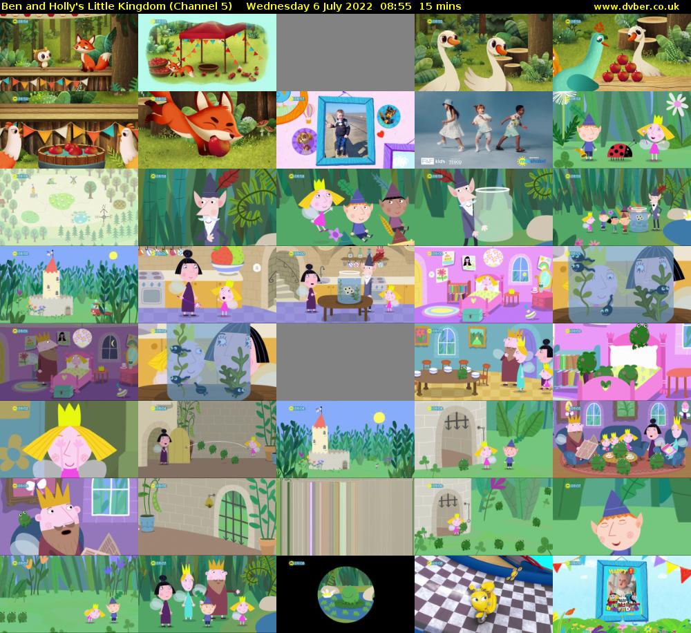 Ben and Holly's Little Kingdom (Channel 5) Wednesday 6 July 2022 08:55 - 09:10