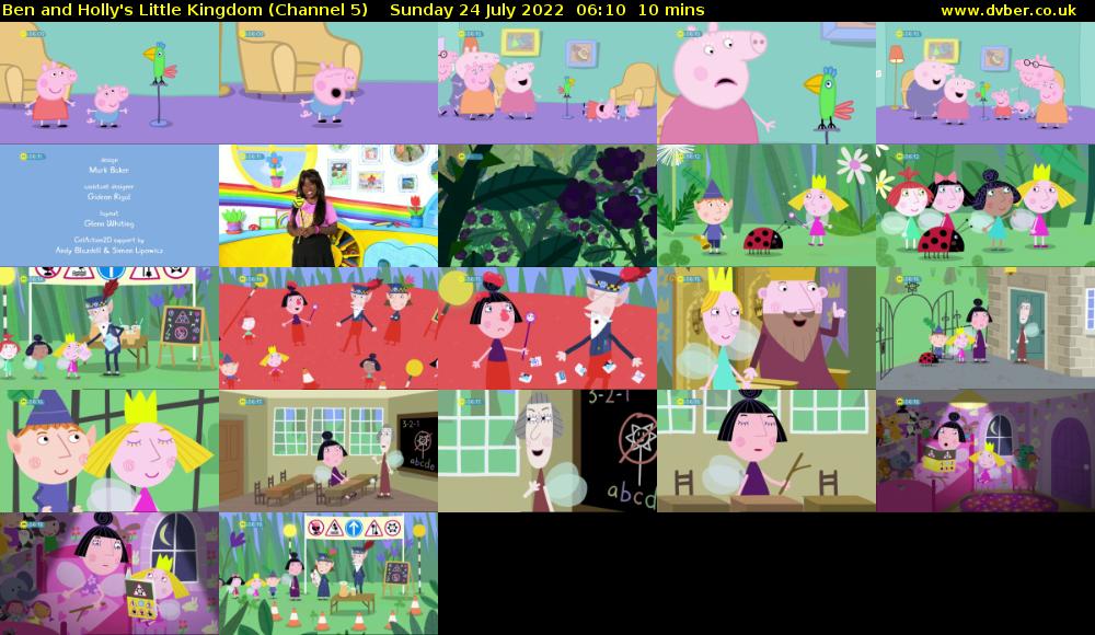 Ben and Holly's Little Kingdom (Channel 5) Sunday 24 July 2022 06:10 - 06:20