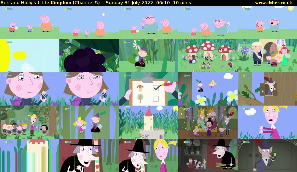 Ben and Holly's Little Kingdom (Channel 5) Sunday 31 July 2022 06:10 - 06:20
