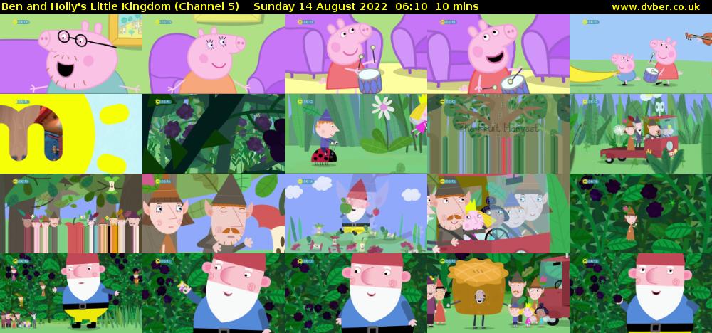Ben and Holly's Little Kingdom (Channel 5) Sunday 14 August 2022 06:10 - 06:20
