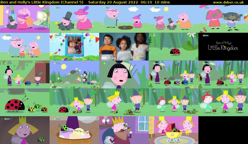 Ben and Holly's Little Kingdom (Channel 5) Saturday 20 August 2022 06:10 - 06:20
