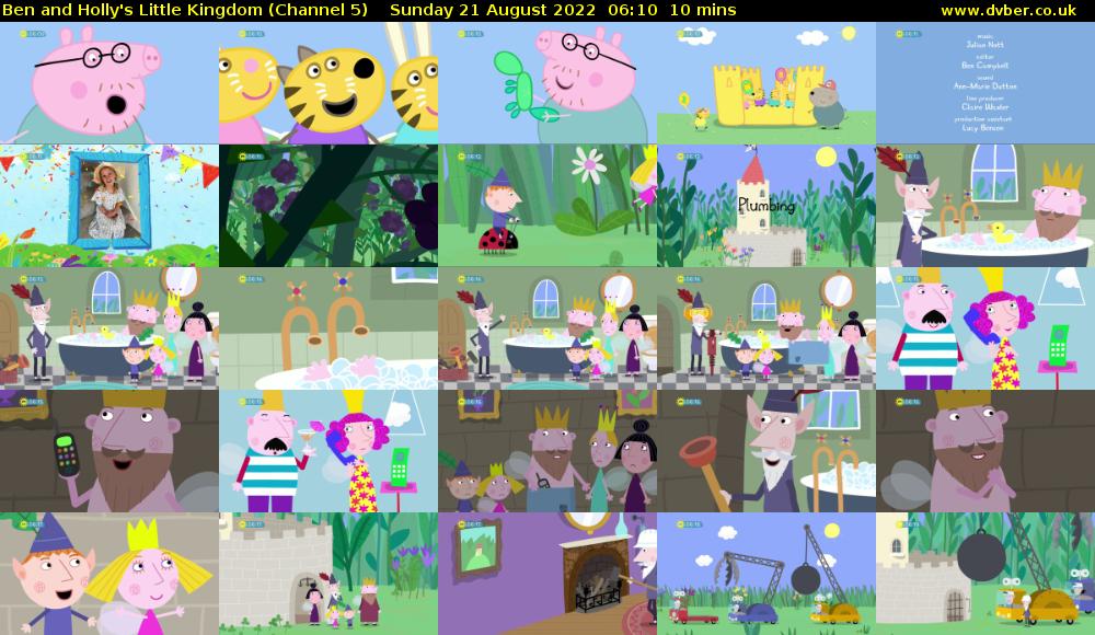 Ben and Holly's Little Kingdom (Channel 5) Sunday 21 August 2022 06:10 - 06:20