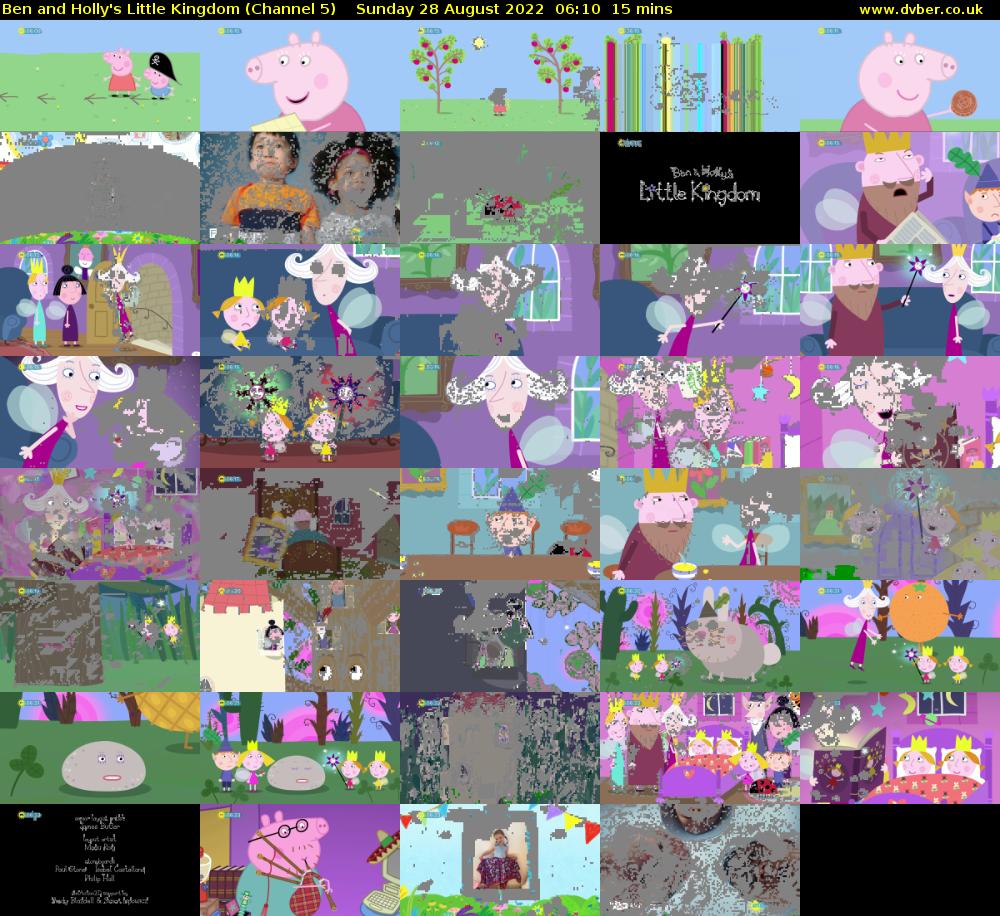 Ben and Holly's Little Kingdom (Channel 5) Sunday 28 August 2022 06:10 - 06:25