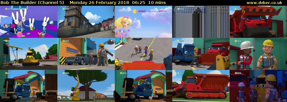 Bob The Builder (Channel 5) Monday 26 February 2018 06:25 - 06:35
