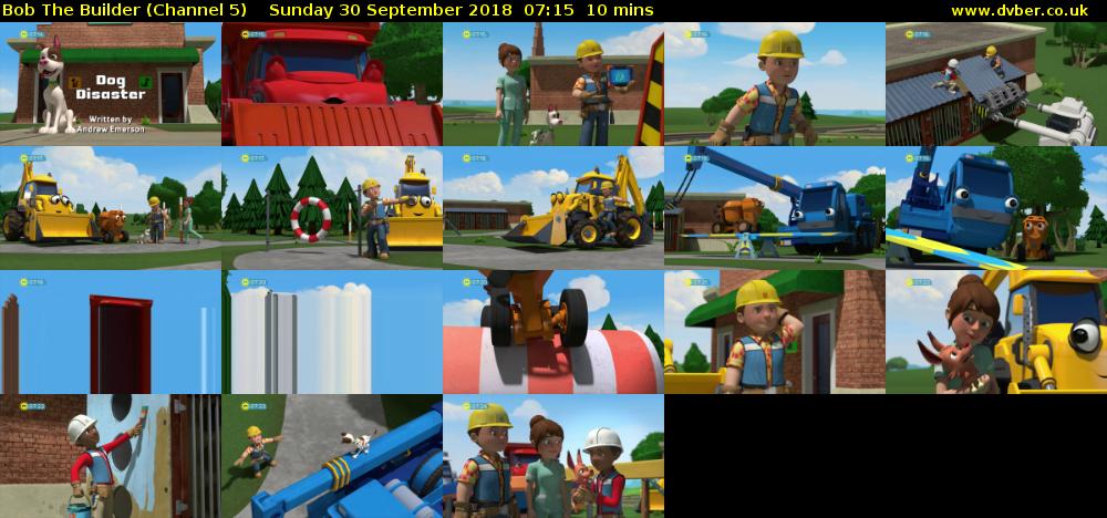 Bob The Builder (Channel 5) Sunday 30 September 2018 07:15 - 07:25