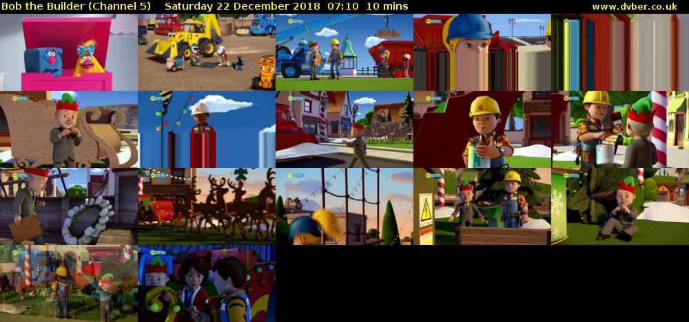 Bob the Builder (Channel 5) Saturday 22 December 2018 07:10 - 07:20