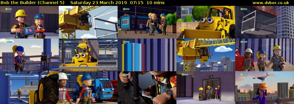 Bob the Builder (Channel 5) Saturday 23 March 2019 07:15 - 07:25