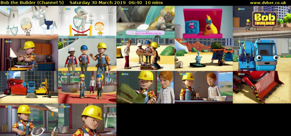 Bob the Builder (Channel 5) Saturday 30 March 2019 06:40 - 06:50