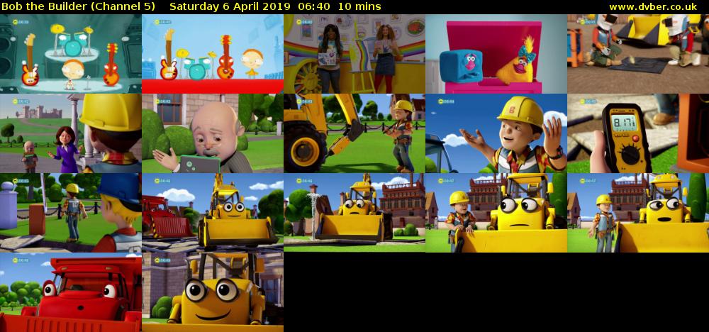 Bob the Builder (Channel 5) Saturday 6 April 2019 06:40 - 06:50
