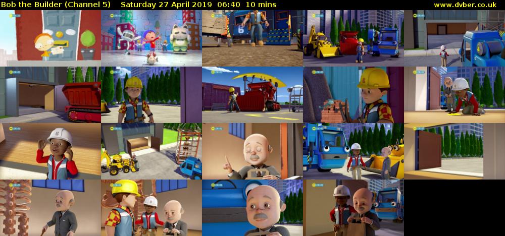 Bob the Builder (Channel 5) Saturday 27 April 2019 06:40 - 06:50