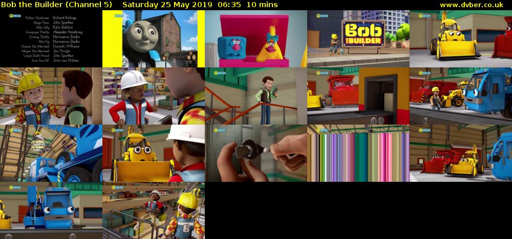 Bob the Builder (Channel 5) Saturday 25 May 2019 06:35 - 06:45