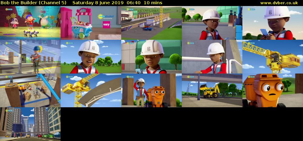 Bob the Builder (Channel 5) Saturday 8 June 2019 06:40 - 06:50