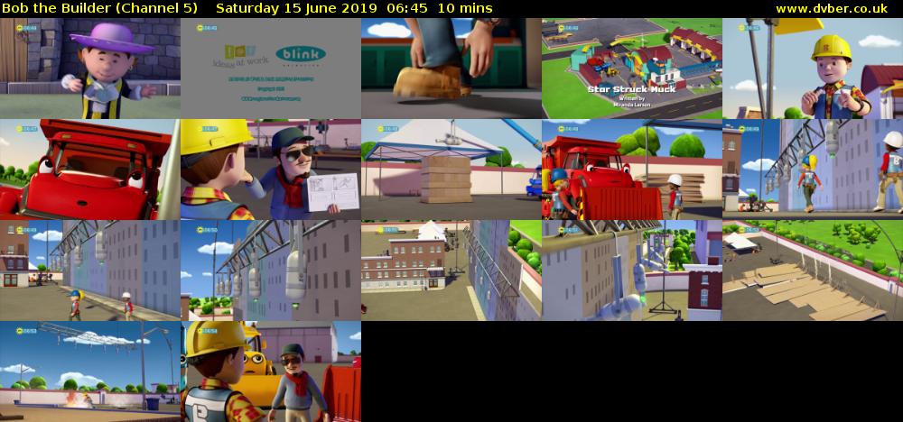 Bob the Builder (Channel 5) Saturday 15 June 2019 06:45 - 06:55