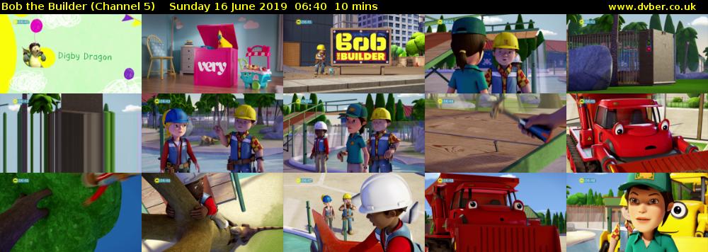 Bob the Builder (Channel 5) Sunday 16 June 2019 06:40 - 06:50