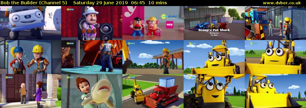 Bob the Builder (Channel 5) Saturday 29 June 2019 06:45 - 06:55