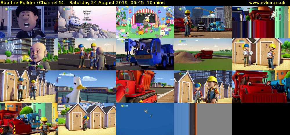 Bob the Builder (Channel 5) Saturday 24 August 2019 06:45 - 06:55