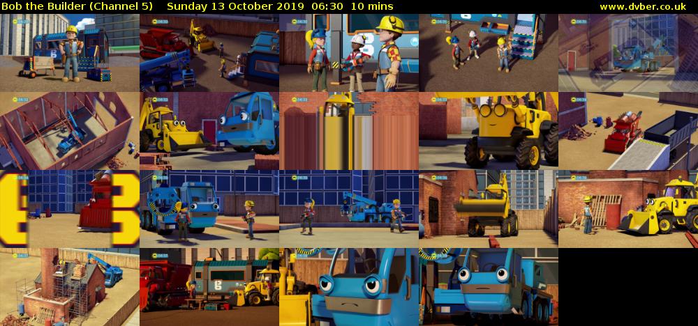Bob the Builder (Channel 5) Sunday 13 October 2019 06:30 - 06:40