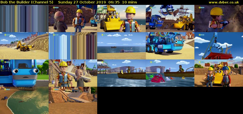 Bob the Builder (Channel 5) Sunday 27 October 2019 06:35 - 06:45