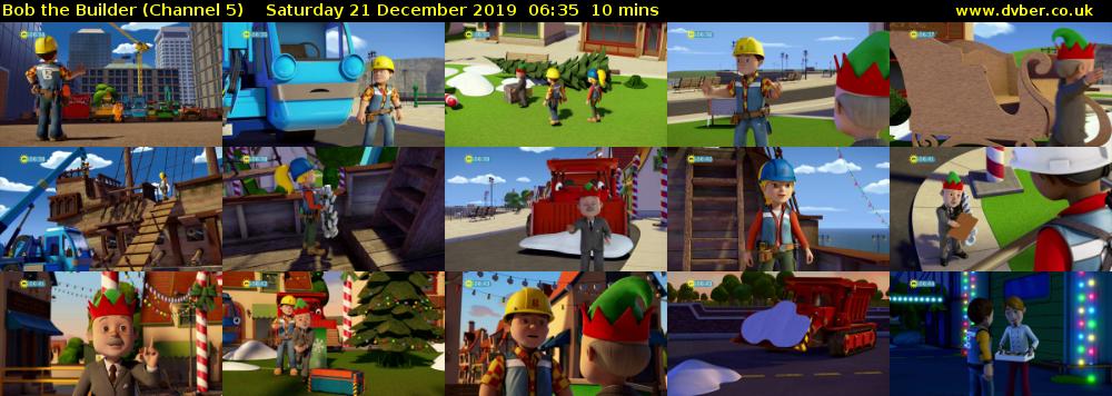 Bob the Builder (Channel 5) Saturday 21 December 2019 06:35 - 06:45