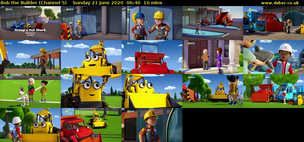 Bob the Builder (Channel 5) Sunday 21 June 2020 06:40 - 06:50