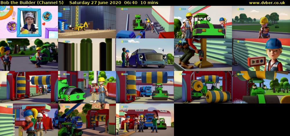 Bob the Builder (Channel 5) Saturday 27 June 2020 06:40 - 06:50