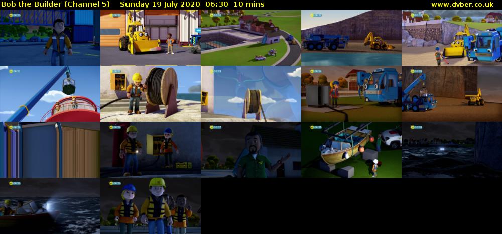 Bob the Builder (Channel 5) Sunday 19 July 2020 06:30 - 06:40