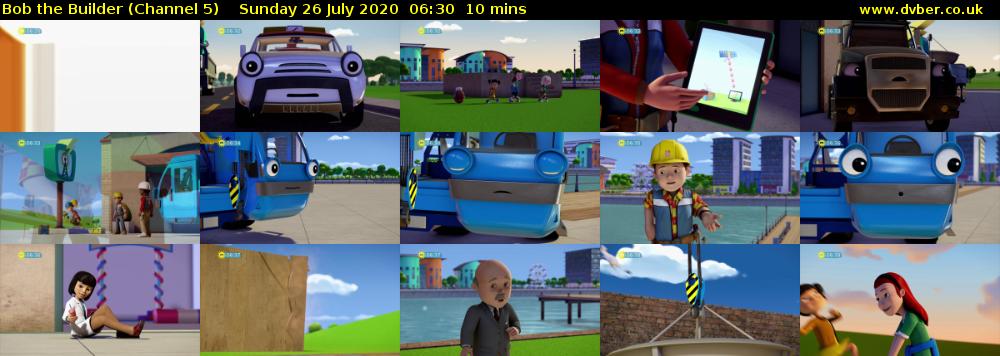 Bob the Builder (Channel 5) Sunday 26 July 2020 06:30 - 06:40