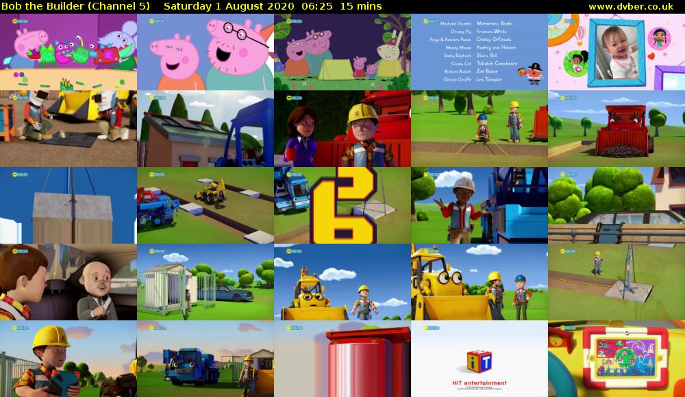 Bob the Builder (Channel 5) Saturday 1 August 2020 06:25 - 06:40
