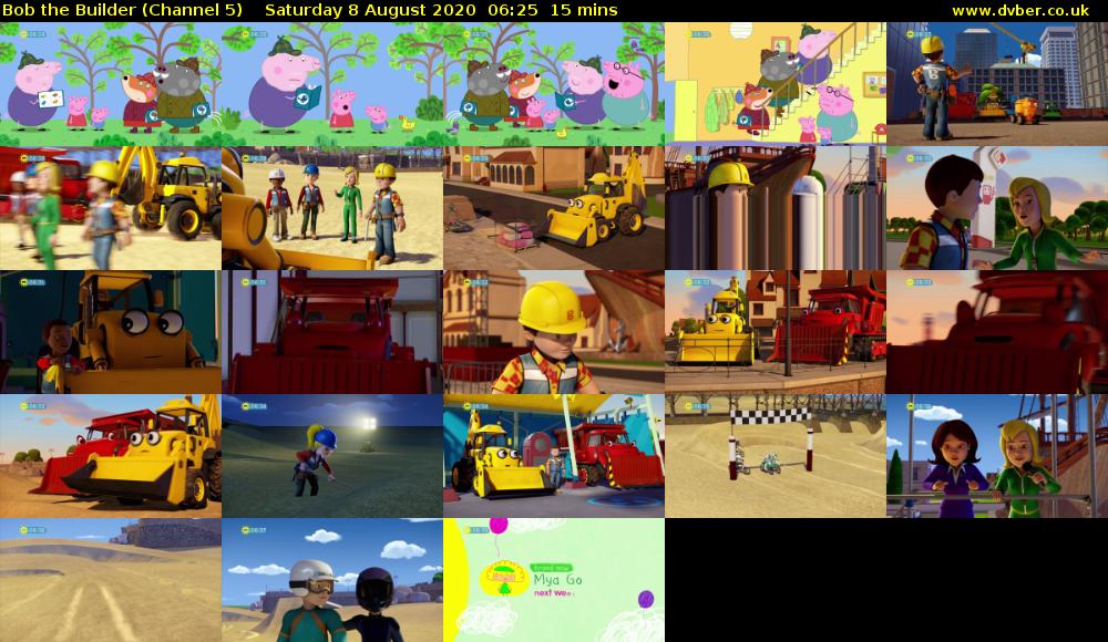 Bob the Builder (Channel 5) Saturday 8 August 2020 06:25 - 06:40