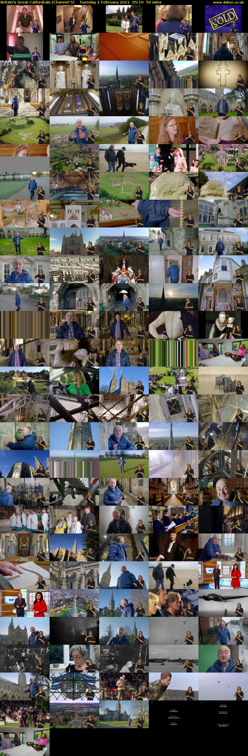 Britain's Great Cathedrals (Channel 5) Tuesday 2 February 2021 05:10 - 06:00
