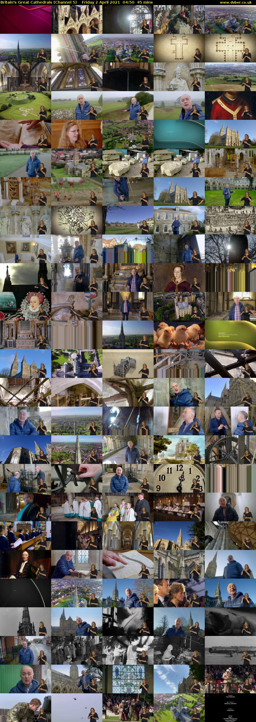 Britain's Great Cathedrals (Channel 5) Friday 2 April 2021 04:50 - 05:35