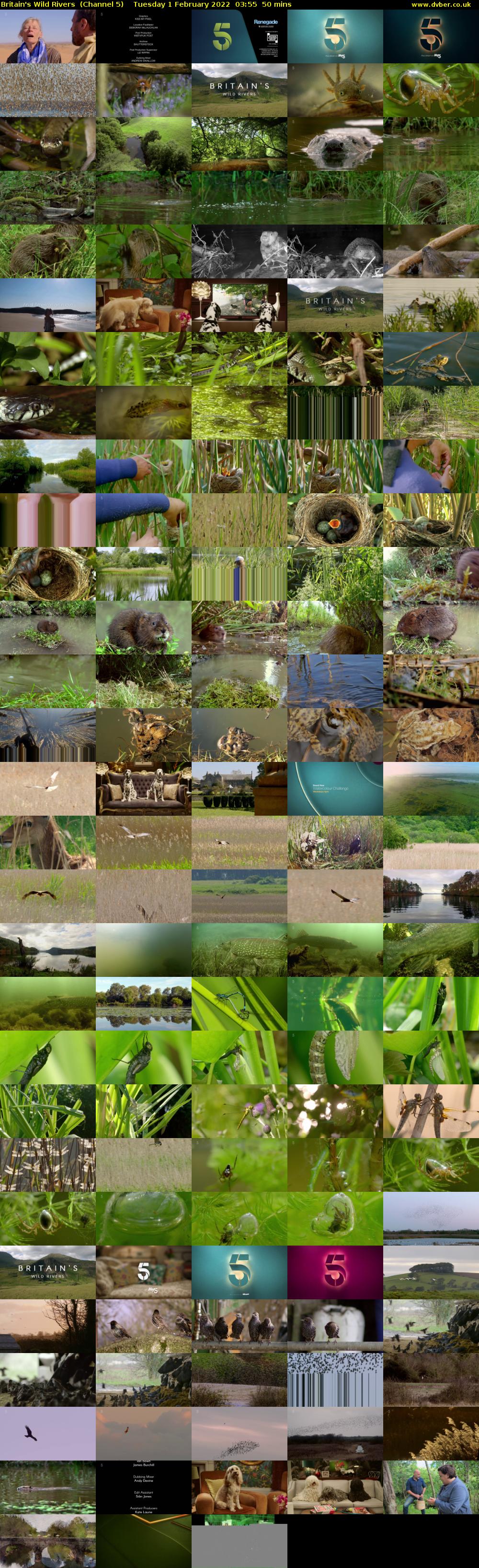 Britain's Wild Rivers  (Channel 5) Tuesday 1 February 2022 03:55 - 04:45