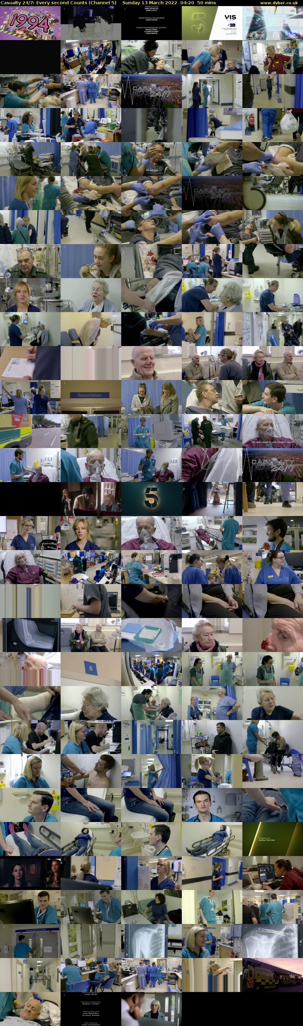 Casualty 24/7: Every second Counts (Channel 5) Sunday 13 March 2022 04:20 - 05:10