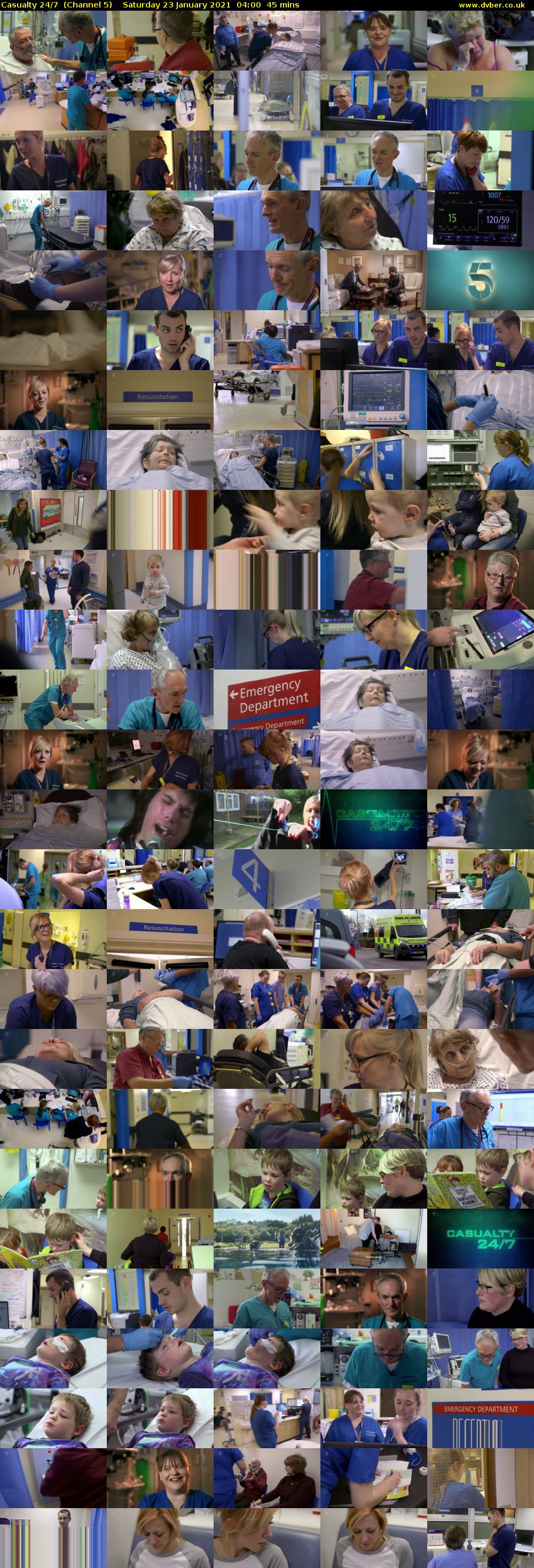 Casualty 24/7  (Channel 5) Saturday 23 January 2021 04:00 - 04:45