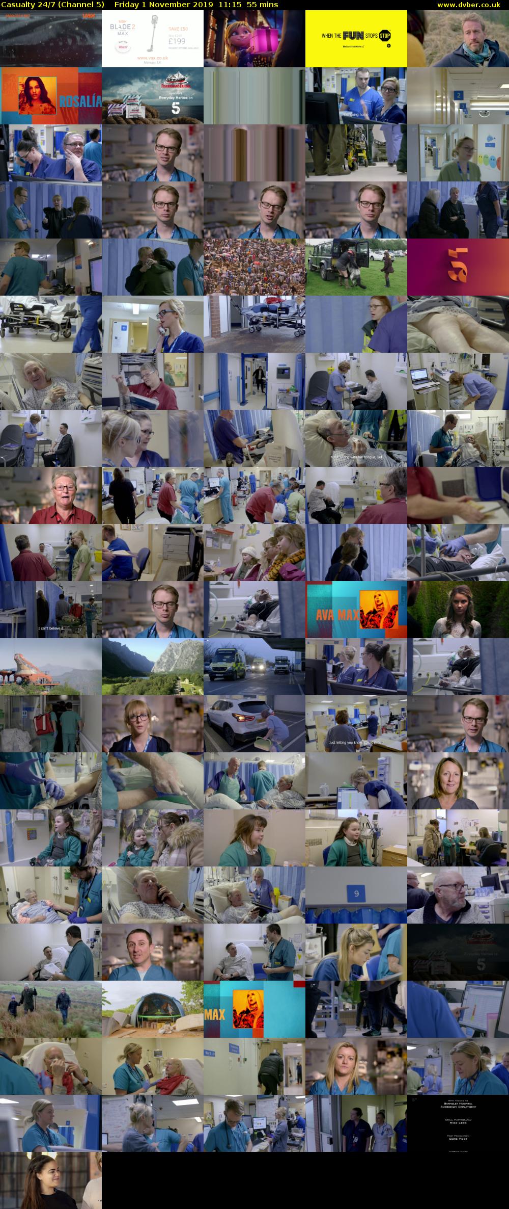 Casualty 24/7 (Channel 5) Friday 1 November 2019 11:15 - 12:10